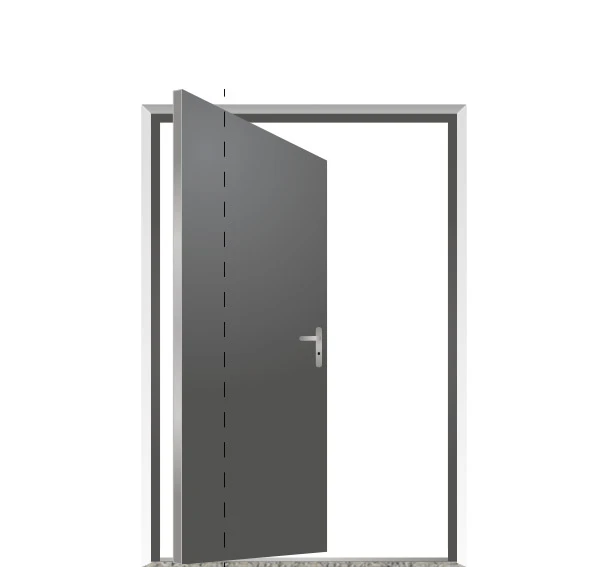 Single pivot door